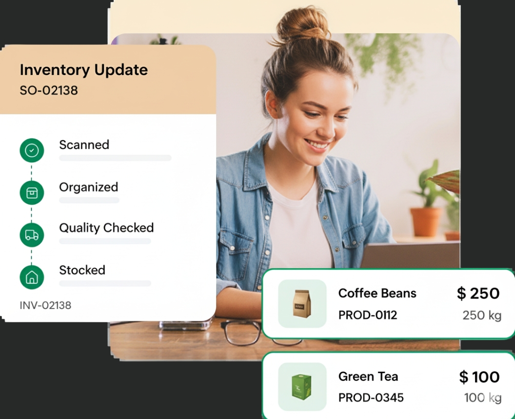 Metaport real-time inventory and order status updates