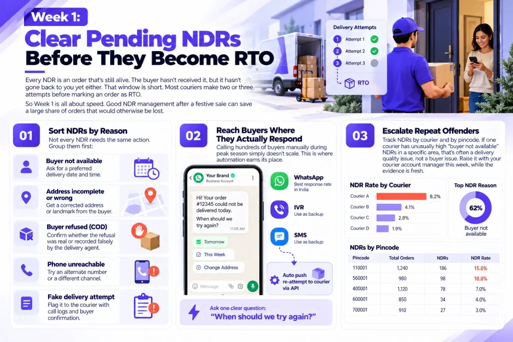 Week 1 Clear Pending NDRs Before They Become RTO
